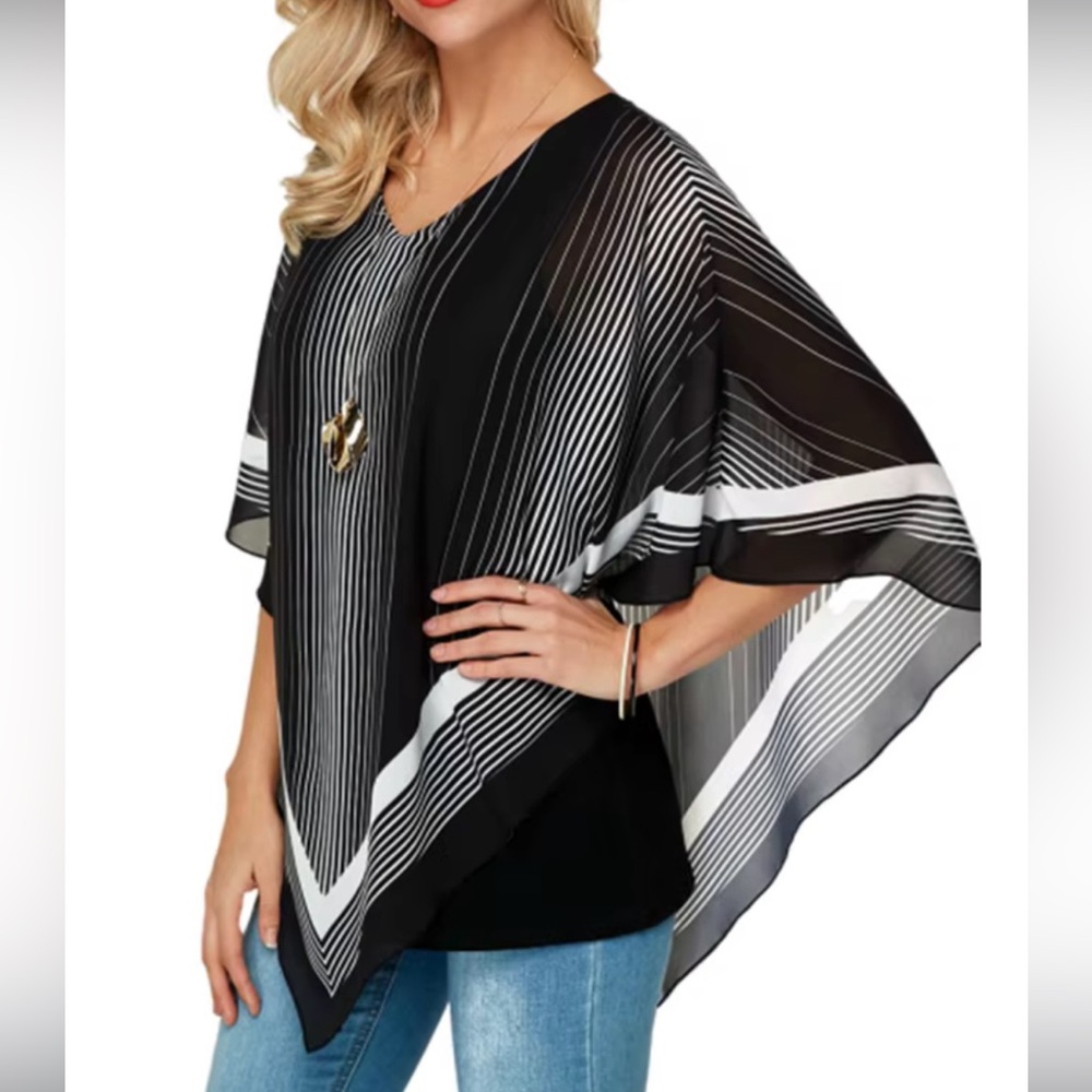 Allison Daley Butterfly Sleeve Blouse